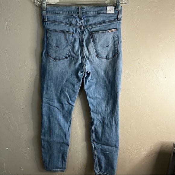 Hudson High Rise Blair Ankle Super Skinny Distressed Denim Jeans - Picture 6 of 12